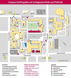 Lageplan der urologischen Standorte